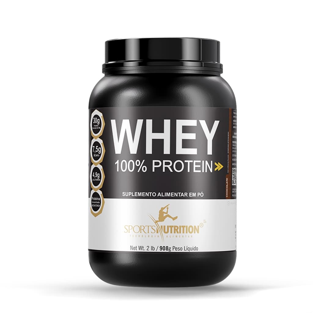 Whey Protein 100% - 908kg - Sabor: Chocolate - Sports Nutrition