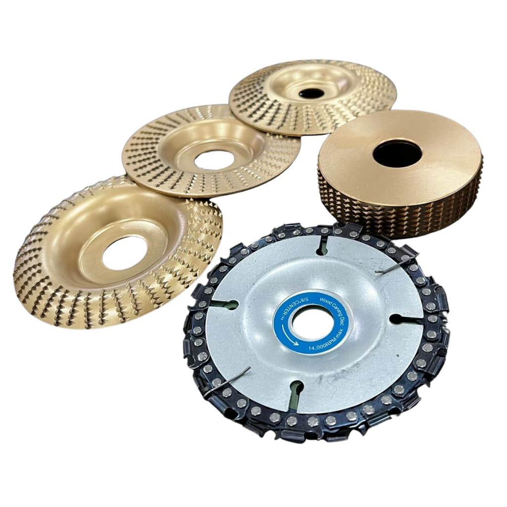 Disco Desbaste Escariar Cortar Esculpir Madeira 115mm a 125mm para Esmerilhadeira