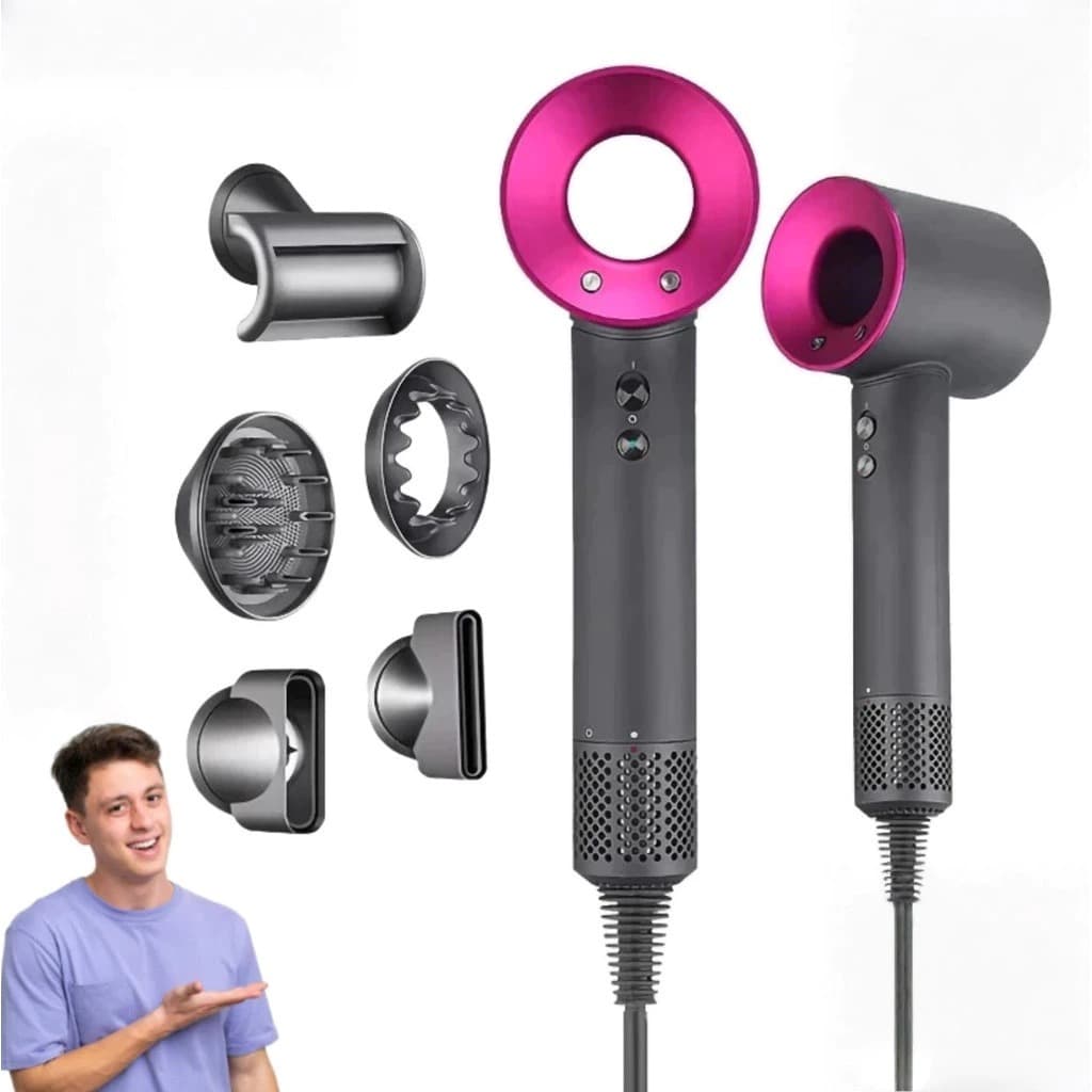 KIT 5 Secador de Cabelo Profissional Supersônico Secagem Rápida 110V