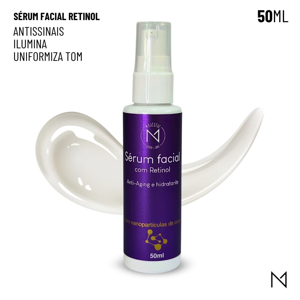 SÉRUM RETINOL (Vitamina A) | Reduz linhas/rugas, Renova, Uniformiza, Rejuvenesse. Skincare