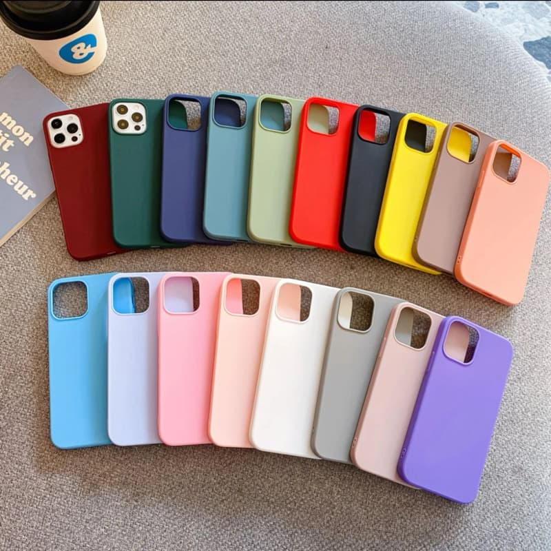Capinha Case Silicone Aveludada Colorido Para iPhone 13/13Pro/13ProMax Premium