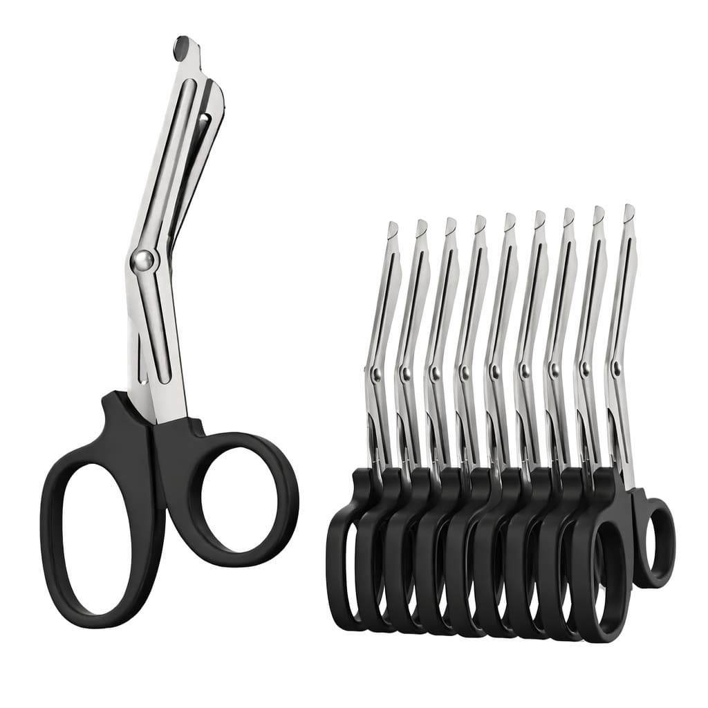 kit 2 a 10 Tesoura Ponta Romba Corta Vestes Aph Primeiros Socorros Profissional