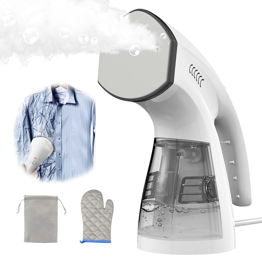 Ferro a Vapor Portátil S005 2 em 1 – Seco e Vapor, 220-240V, para Viagem e Uso Doméstico, 1600W, Vertical