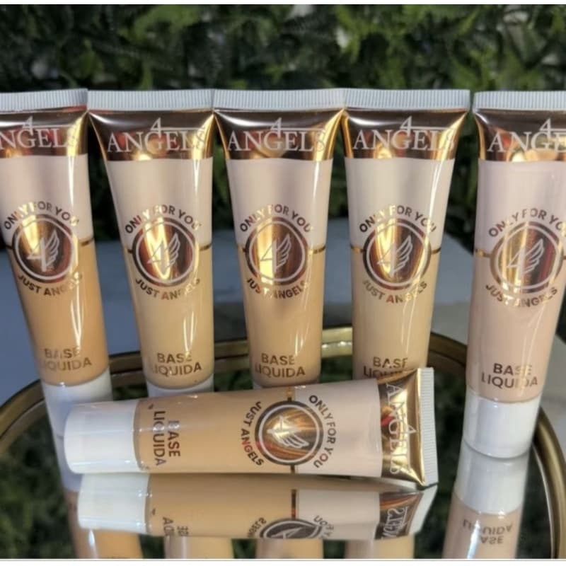 Base liquida alta cobertura 4Angels maquiagem