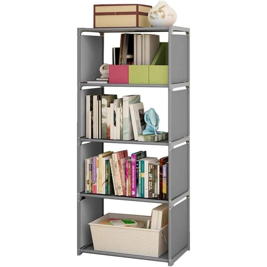 Estante com 5 Andares Prateleira Organizadora de Modular Multiuso para Cozinha e Quarto