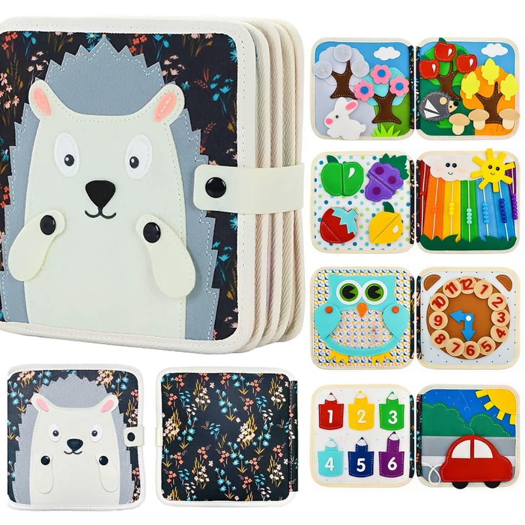 Brinquedos De Menino Placa Ocupada Montessori De Feltro Busy Board Brinquedos Sensoriais Educativos Para Bebês