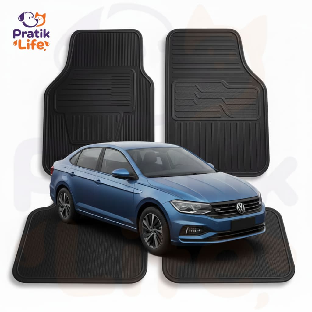 Tapete Automotivo Volkswagen Virtus Borracha Lavável Encaixe Perfeito Produto Nacional