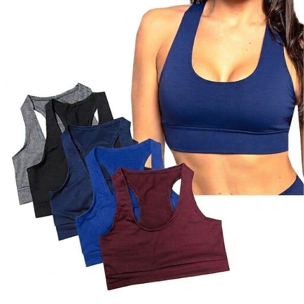 Kit 5 ou 2 Top Fitness Treino Feminino Academia Nadador Roupas Esportivas