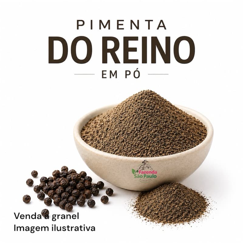 PIMENTA DO REINO PRETA MOÍDA 250G 500G EM PÓ