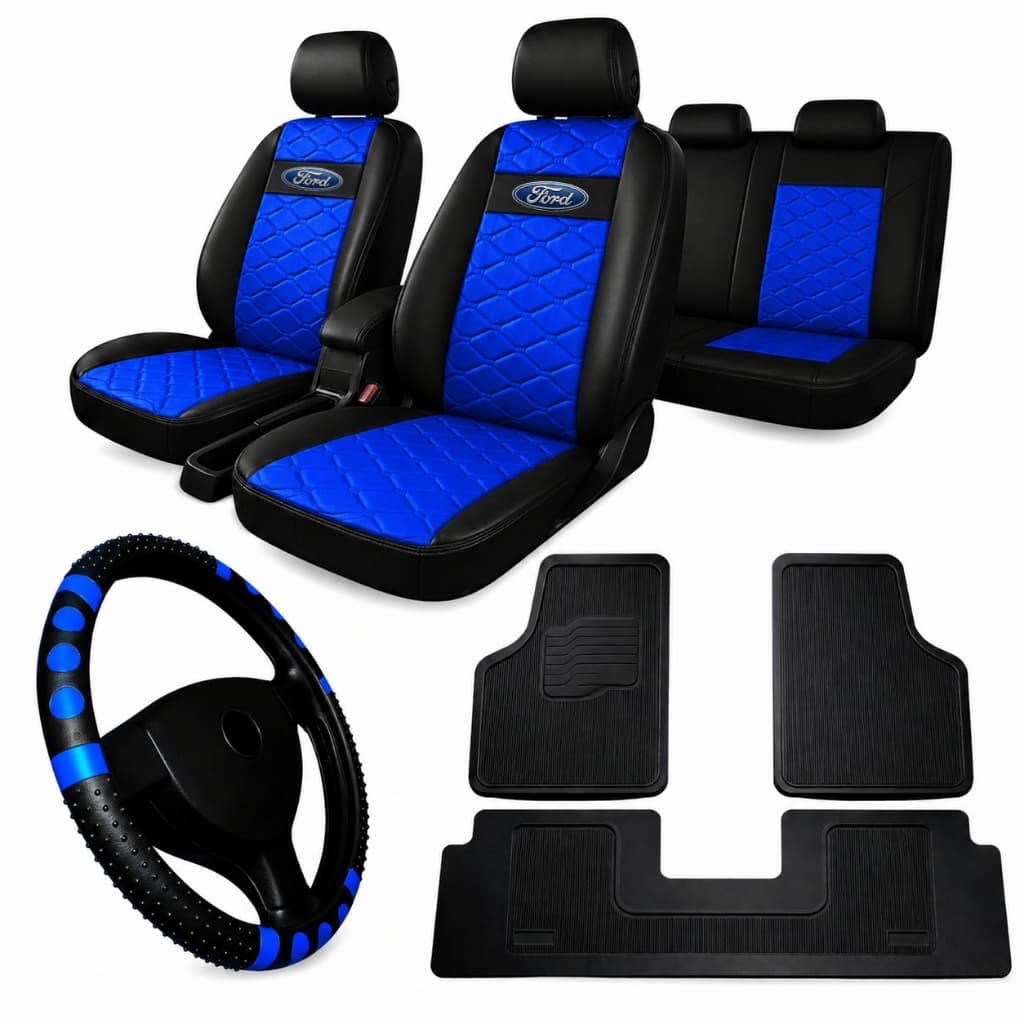 Jogo de Capa do Banco do Carro Ford Ranger Couro Grosso  Automotivo Impermeável Tapete