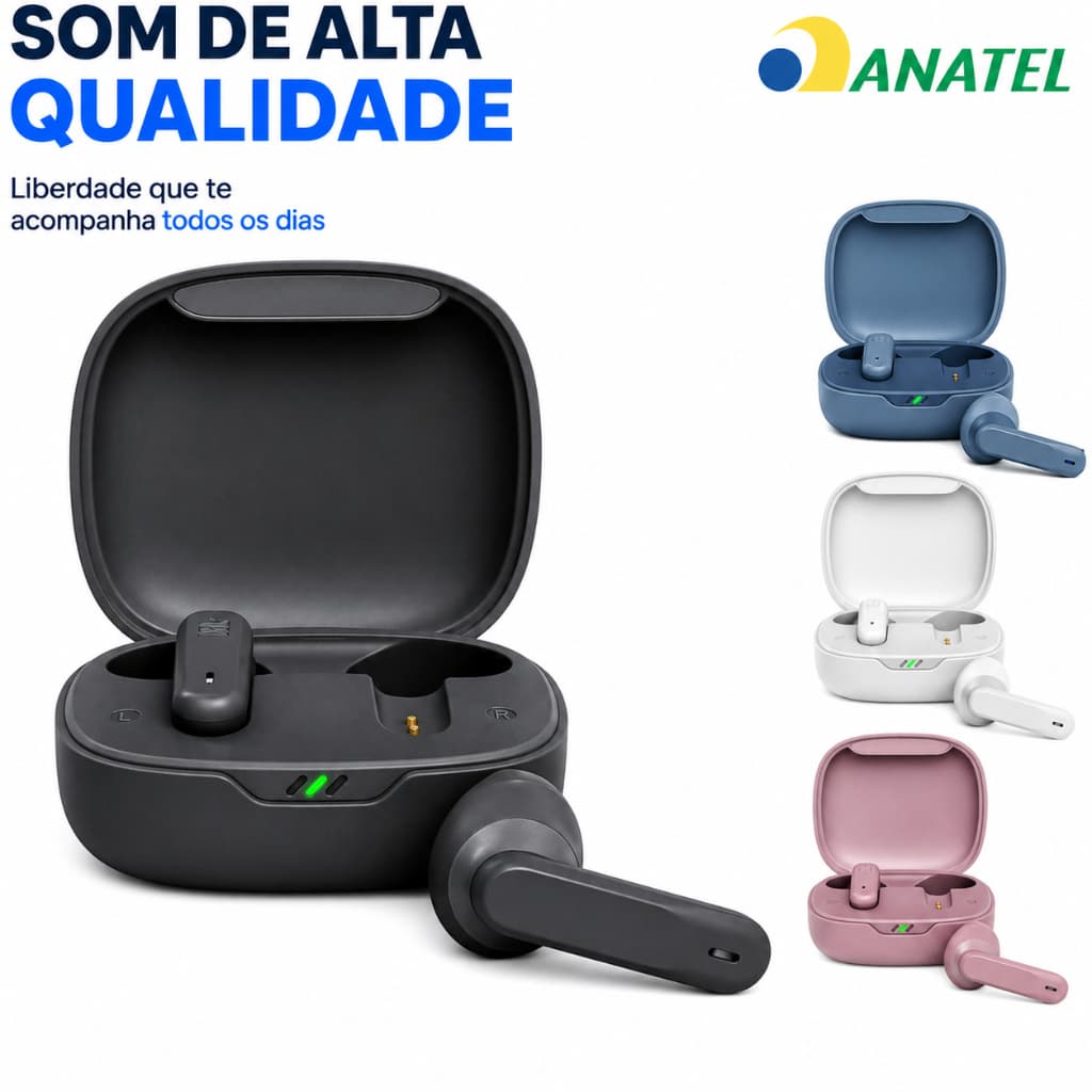 Fone De Ouvido Sem Fio Bluetooth Cancelamento De Ruído Ativo Com Microfone