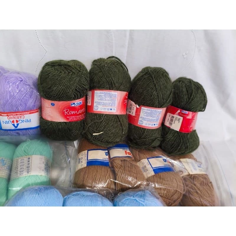 Kit 4 Lãs Cisne Romantico Verde 100g Croche Trico Artesanato Fios Premium Amigurumi