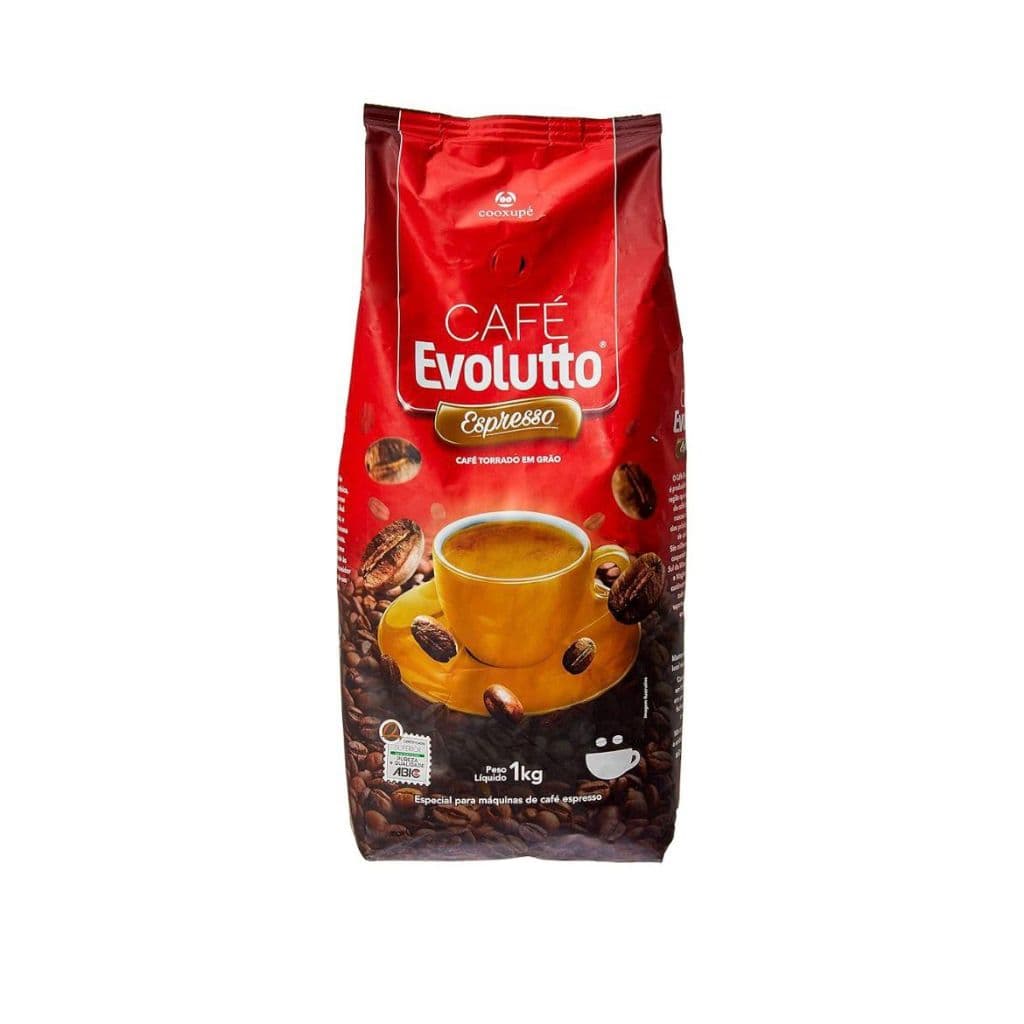 Cafe Evolutto Torrado em Graos Expresso Cooxupe Sul de Minas 1kg- Pouch