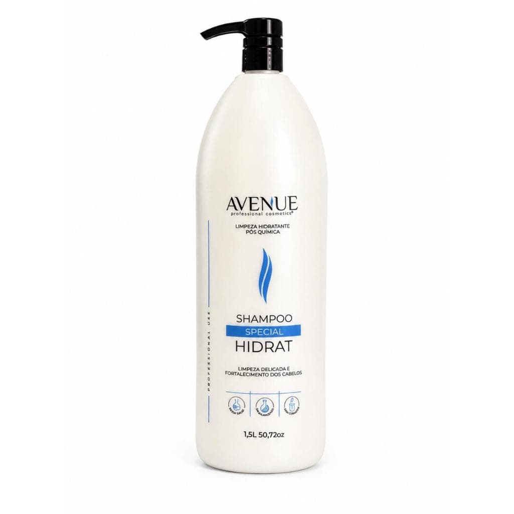 Shampoo Hidratante 1,5 LITRO Avenue Limpeza Suave e Fortalecimento