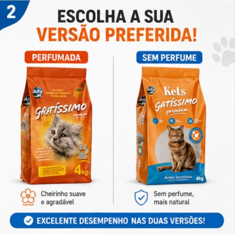 areia para gato | Areia de Gato Gratíssimo | Areia Higiênica Gatíssimo 20kg | Areia Sanitária