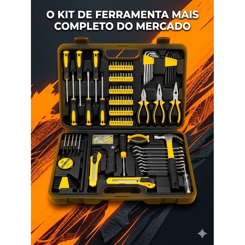 Jogo De Ferramentas Com Maleta 200 Peças Profissional | O KIT DE FERRAMENTA MAIS COMPLETO DO MERCADO