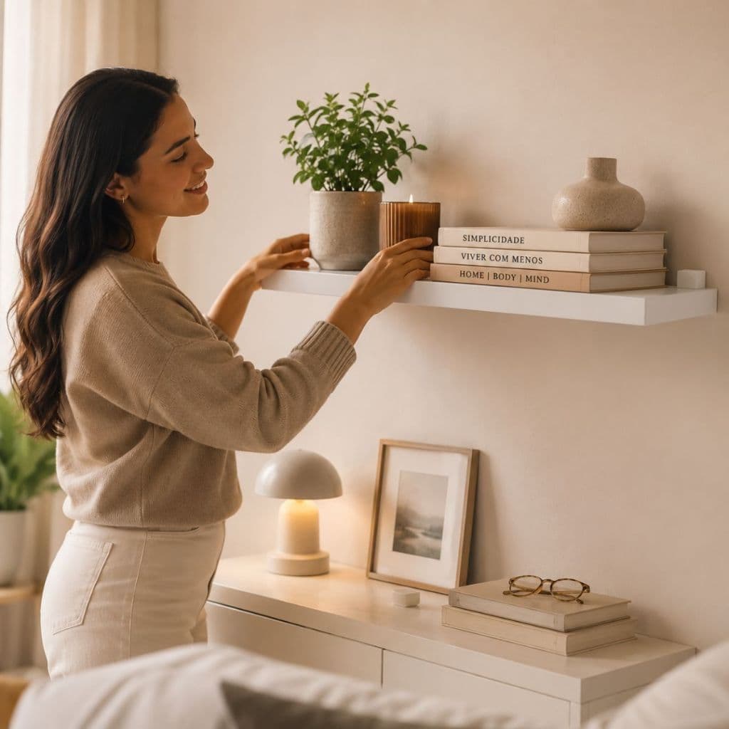 Prateleira Branca Parede Quarto Sala Escritório MDF Suporte Branco Resistente Decorativo Leve Prat-k