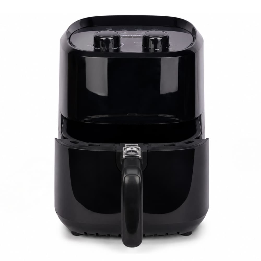Air Fryer 3,4L 1200W Fritadeira Elétrica Sem Óleo Antiaderente Preta 127V ou 220V Compacta e Econômica, Envio Imediato