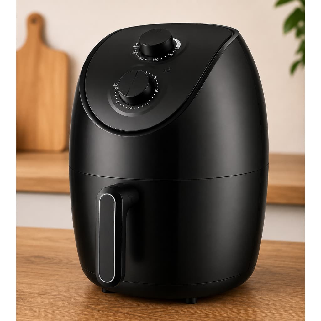 Fritadeira Elétrica Air Fryer Home Land 3,5L 127V Preta Sem Óleo