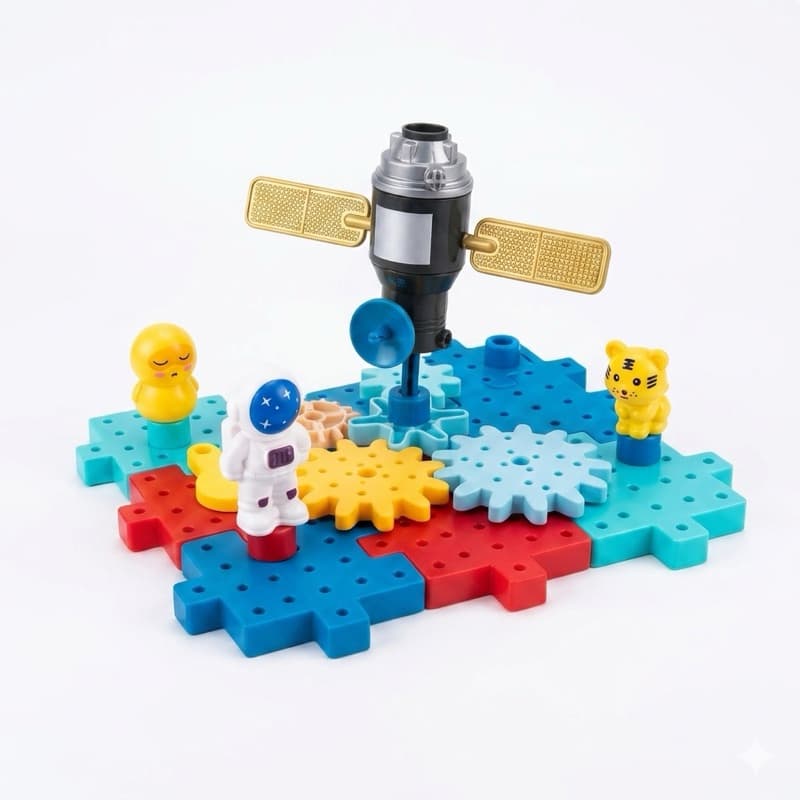 Blocos espacial de Construção com Engrenagem Brinquedo de montar Lego Astrounauta