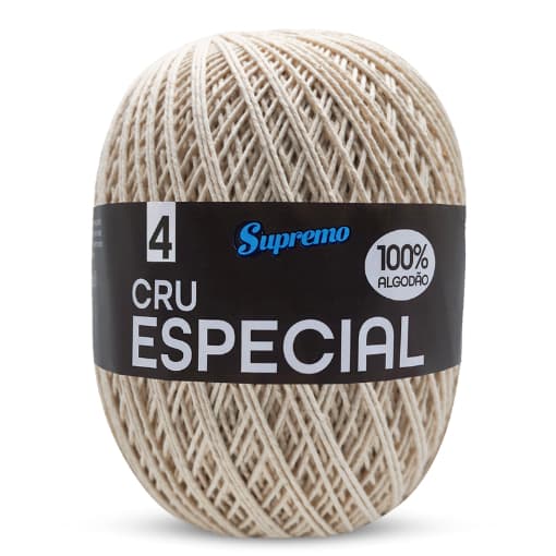 Barbante n4 Especial Cru Supreo Fios 700gr 1186m Cordão Fio para Croche