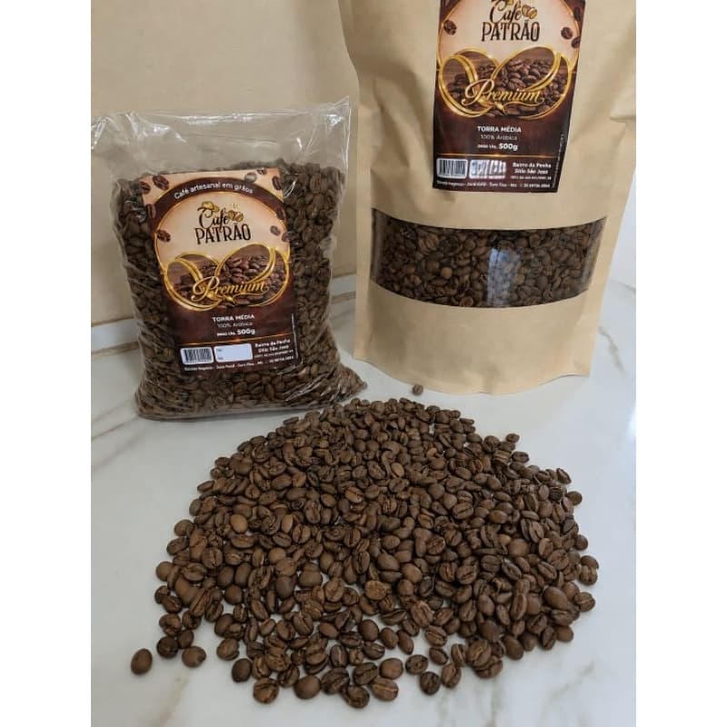 Café Patrão Premium em grãos - Artesanal