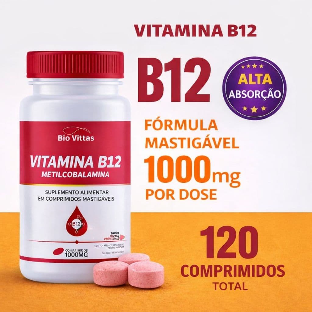 Metilcobalamina B12 Mastigável  Vitamina - Bio Vittas [3]
