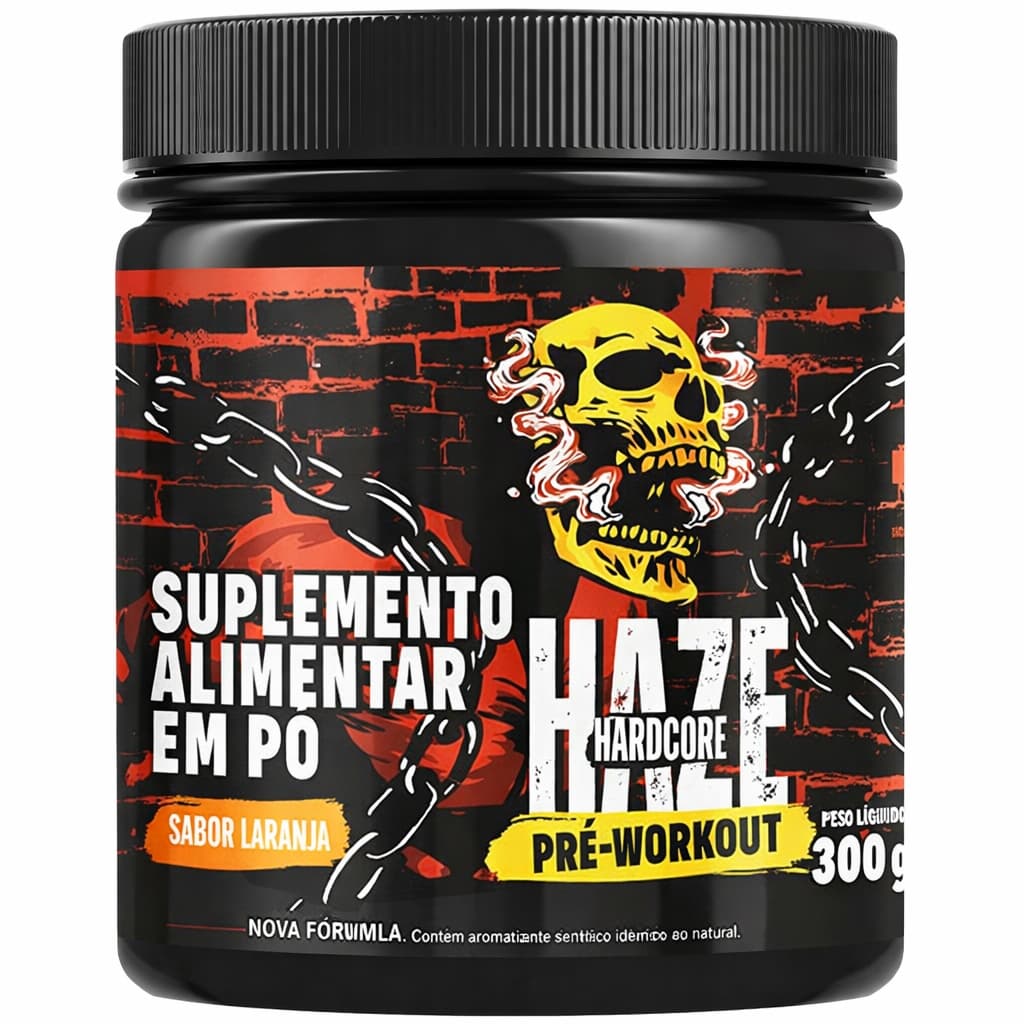Pré Treino Haze - 300g - Produto com Nota Fiscal (Energia Foco e Performance Treino Intenso)