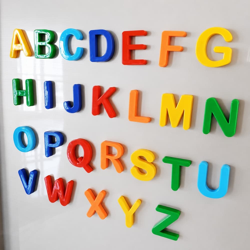 LETRAS ALFABETO MAGNETICO EDUCATIVO INFANTIL 26 PEÇAS Letras /26 PEÇAS NÚMERO BRINQUEDO
