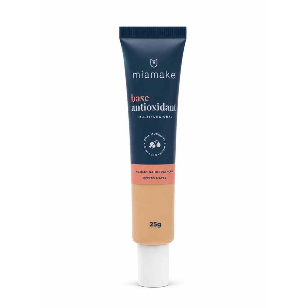 base liquida  mia base 25 g multifuncional  tom cor 1 a 9
