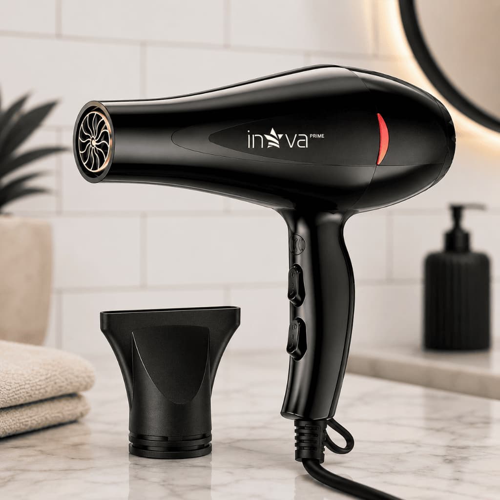 Secador de Cabelo Profissional 1500W 127V Inova Com Ar Frio 3 Temperaturas 2 Velocidades Antifrizz