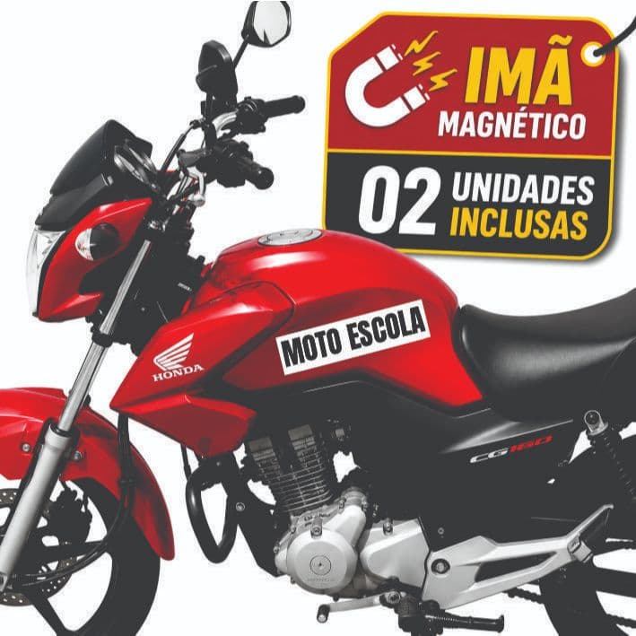 Acessórios para Moto Imã Moto Escola Acessórios Moto Adesivo Imã Amarelo
