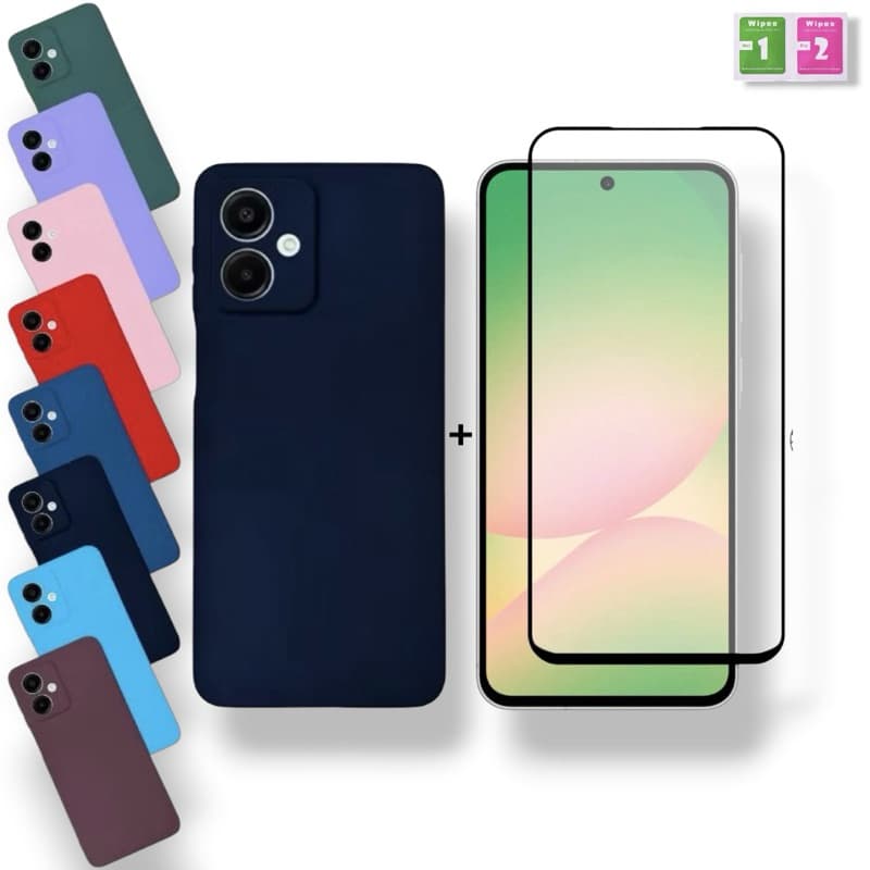 Kit Capa + Película Galaxy A06 5G Capinha Anti Impacto Samsung Proteção Premium