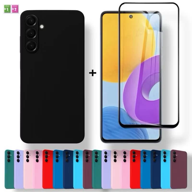 Kit Capa + Película Galaxy A17 Capinha Aveludada Anti Impacto Samsung Proteção Premiumue