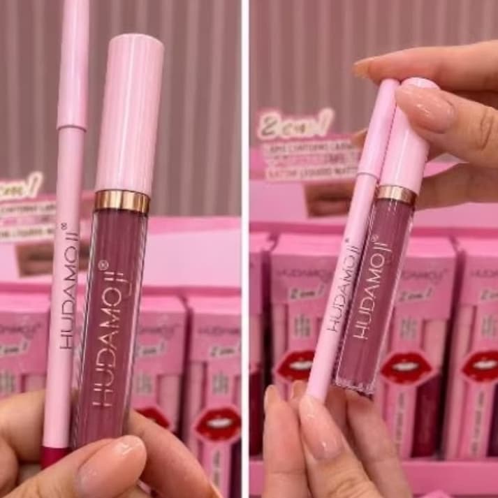 Lapis labial + Batom Liquido Matte Hudamoji