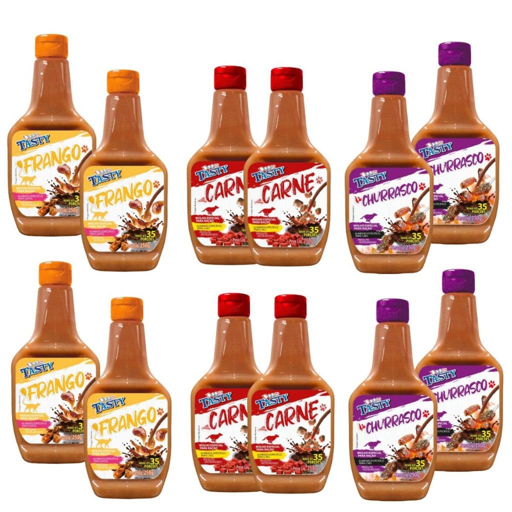 MOLHOS ESPECIAL CREMOSO PARA RAÇAS CACHORRO CÃES  PETS SABORES TASTY  250G DOOGS
