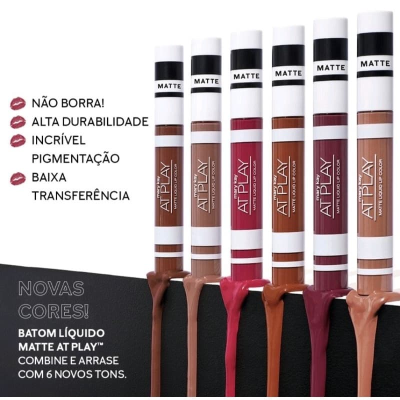 Batom Líquido Matte Manteiga de Karité Vitamina E, 6,5g - Mary Kay At Play®