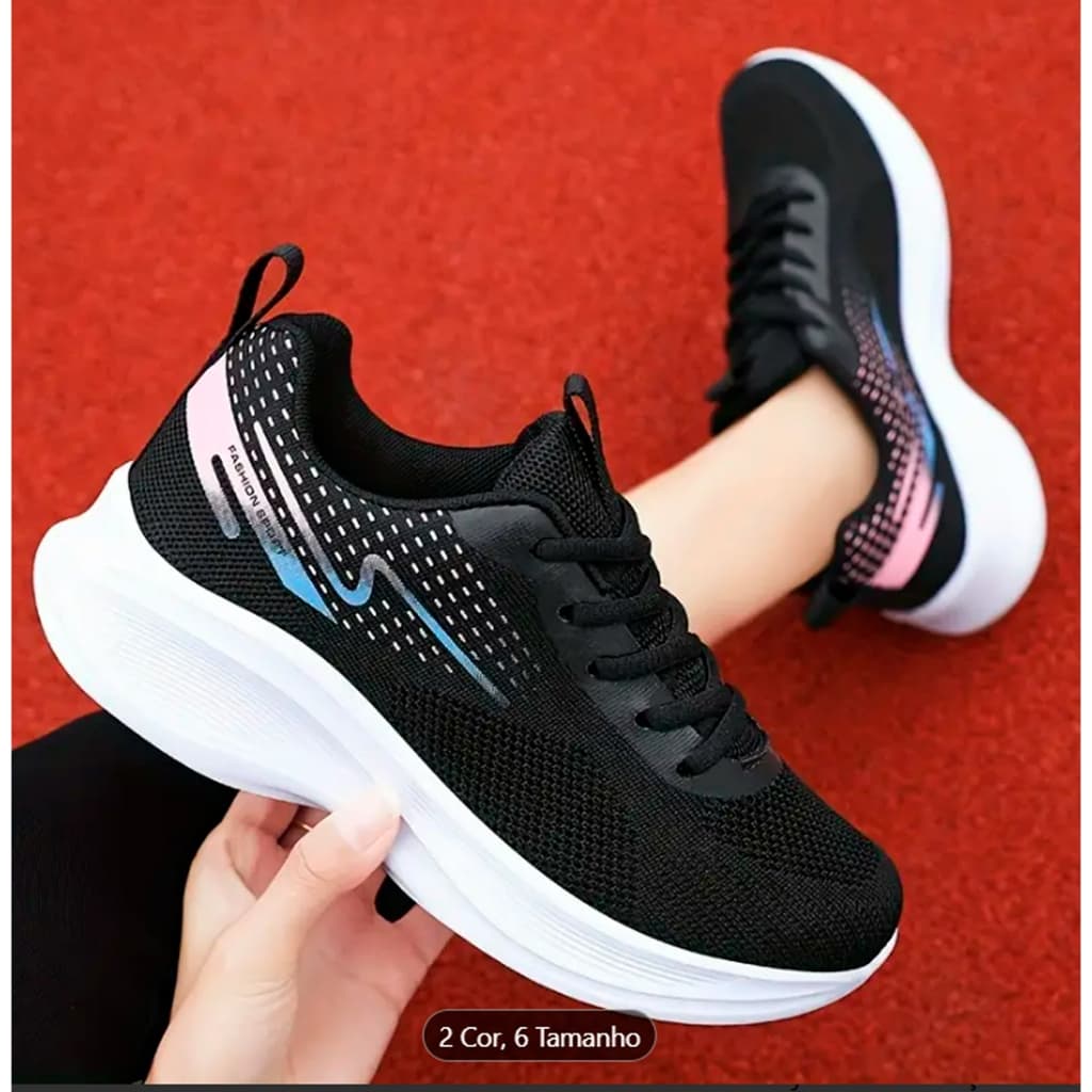 Tênis Feminino dia a dia academia esportivo confortável linha premium