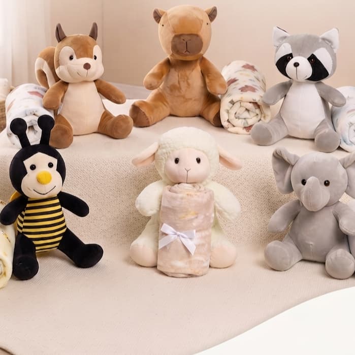 Kit Enxoval Bebê Manta Suave E Bichinho De Pelúcia Antialérgico Segurança E Conforto