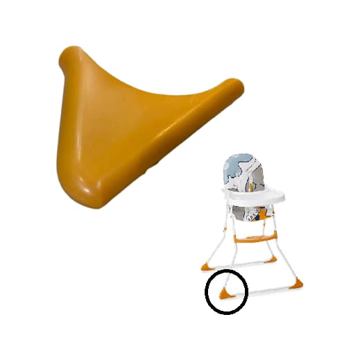 Pé Cadeira Alimentação Galzerano Nick Apoio Laranja Base Refeição Cad Bebê Alta Dino