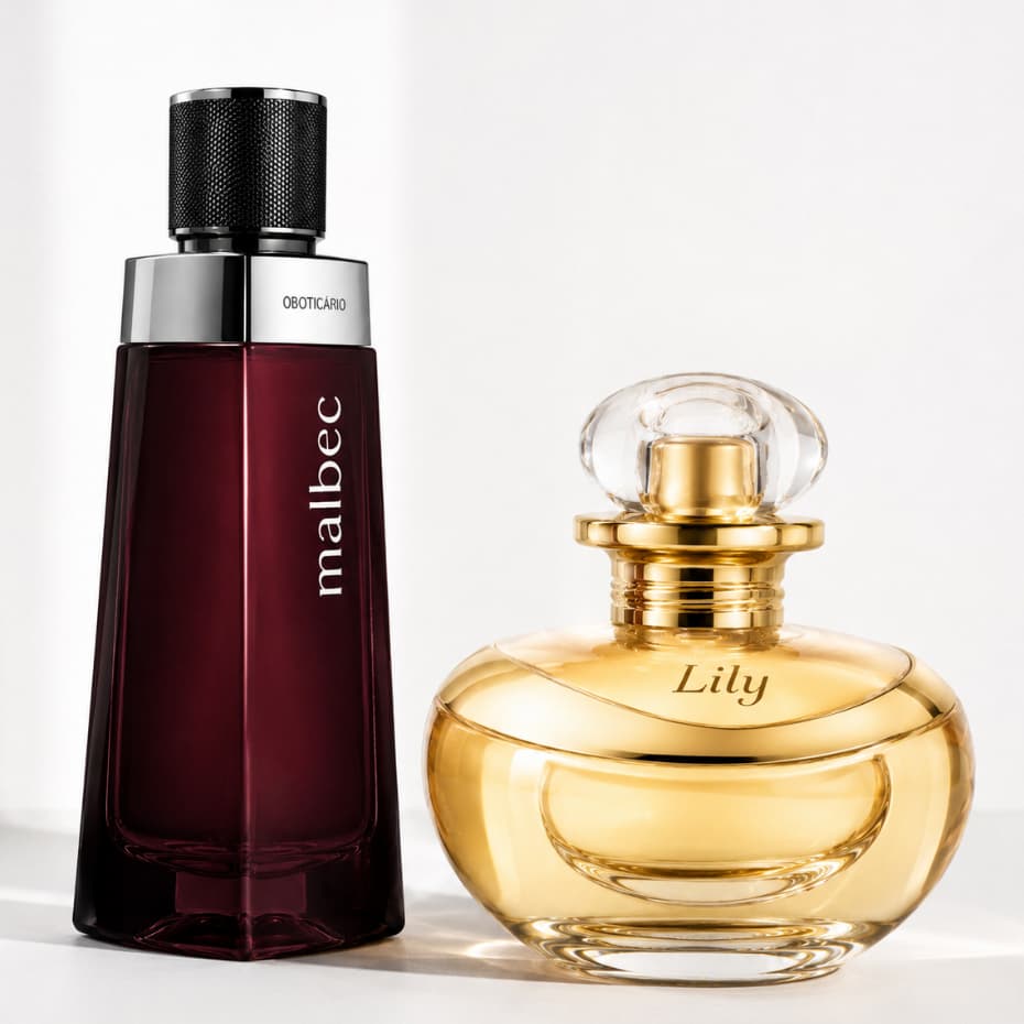 Perfumes Masculino e Feminino Kit 2 Importados Essencia Intensa Luxo Presente Casal Elegante