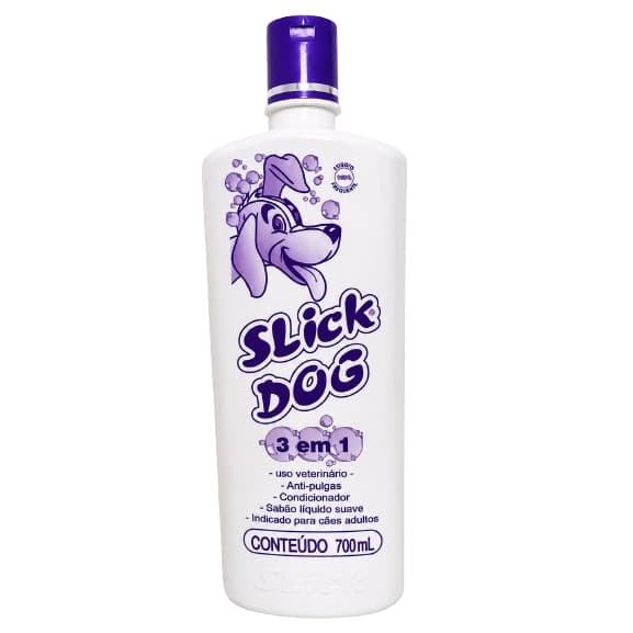 Shampoo para Cães Slick Dog 3 Em 1 - 700 ml