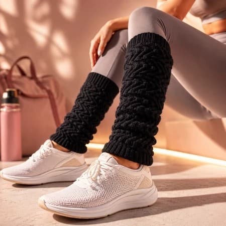 Meia Polaina Fitness de Algodão – Confortável p/ Academia, Dança e Crossfit
