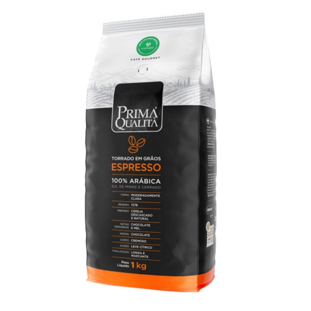 Café Prima Qualità Torrado em Grão 1kg