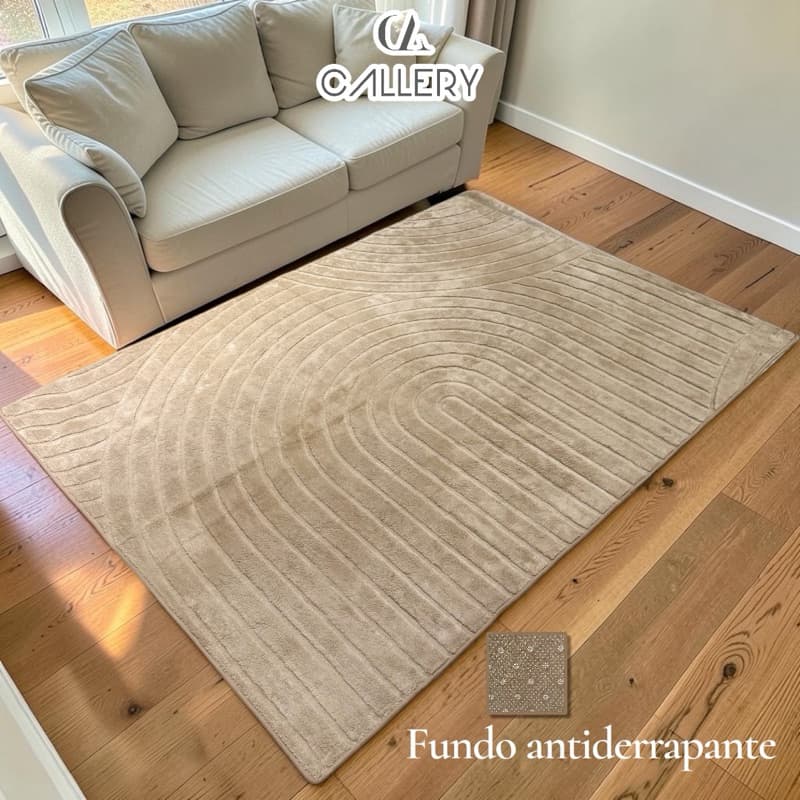 Tapete 150x200cm Antiderrapante Geométrico para Sala quarto