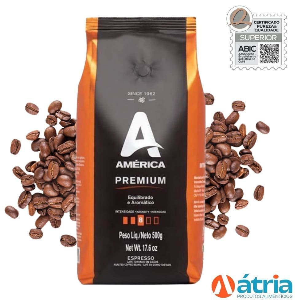 Café Torrado em Grão Tipo Premium 500g América