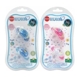CHUPETA LUMINA NIGHT E DAY +6 MESES ORTO 2 UNID KUKA