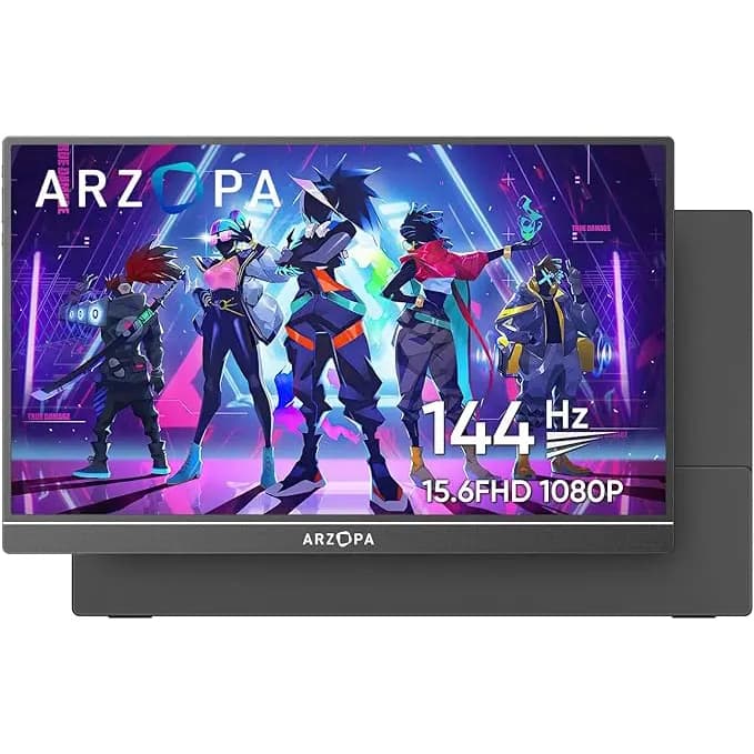 Monitor Gamer Portátil Arzopa G1 15.6 Full Hd Ips 144hz Preto 127/220v