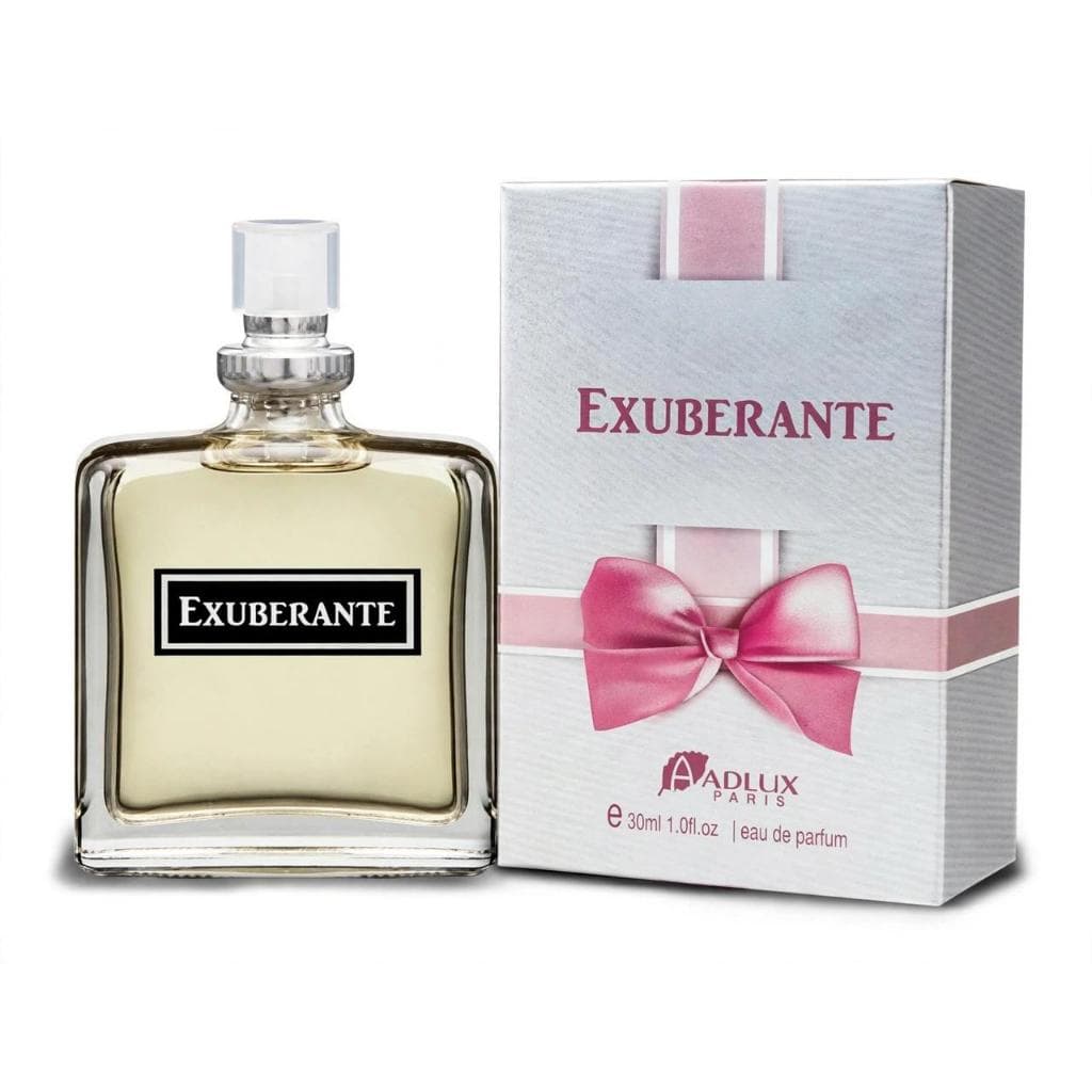 Perfume Feminino Exuberante Adlux Paris 30ml Eau de Parfum - Floral Frutado - Fixação Prolongada - Perfume Importado