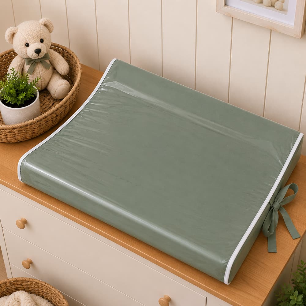 Trocador Anatomico para Comoda 55cm x 40cm Plastificado Impermeavel Enxoval Bebê